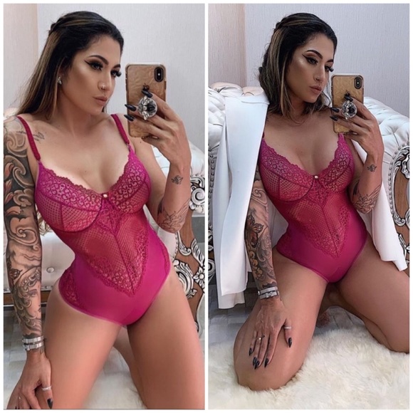 Lace wired bodysuit non padded - Picture 1 of 9